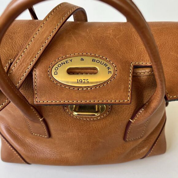 Dooney & Bourke Florentine Elisa Leather Bag Purse Small Natural Color No Strap - Picture 12 of 15